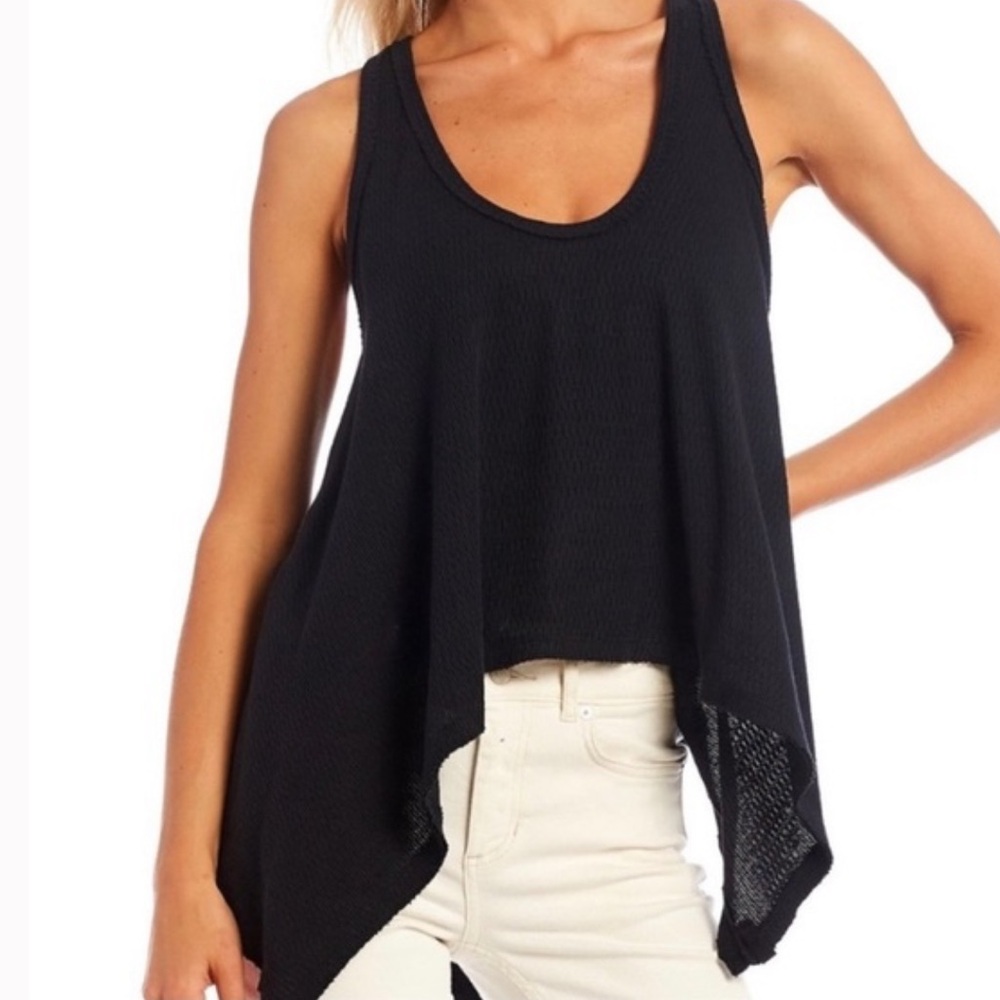 Free People We The Free Sing La La Tank Sleeveless Black XS